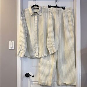 Favorite Daughter Linen Set - Two-Piece Long Sleeve & Pants